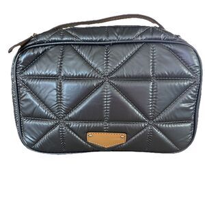 Twelvelittle Diaper Clutch Crossbody Diaper Bag Quilted‎ Metallic Gray